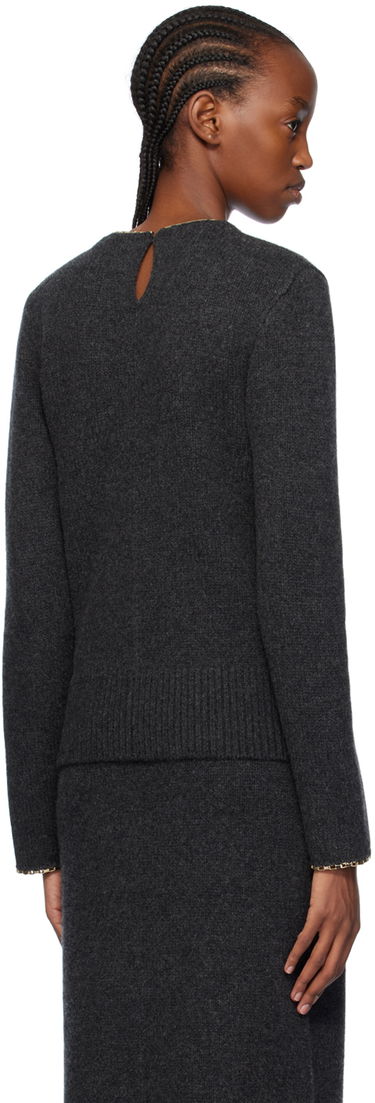 Pleteni pulover TOTEME TOTEME Chain-Edge Sweater Siva | 241-WRT1015-YA0004, 2