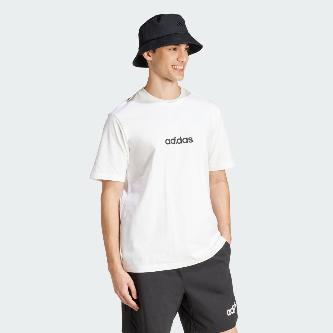 Majica adidas Performance Essentials Linear Logo Tee Bela | JE9000, 1