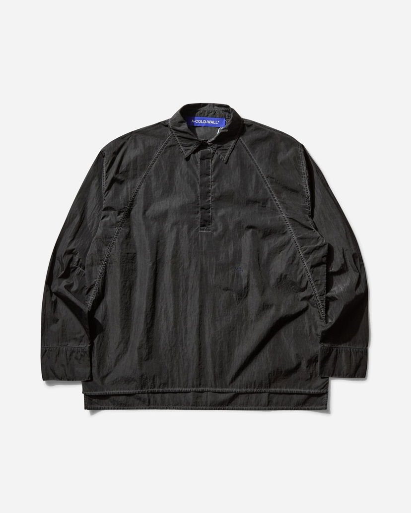 Srajce A-COLD-WALL* A-COLD-WALL* Millbank Longsleeve Polo Črna | ACWMSH161 BLK