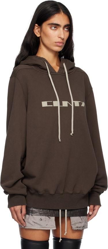 Pulover Rick Owens Concordians Oversized Hoodie Rjava | DS02E7241 FSLP2P, 1