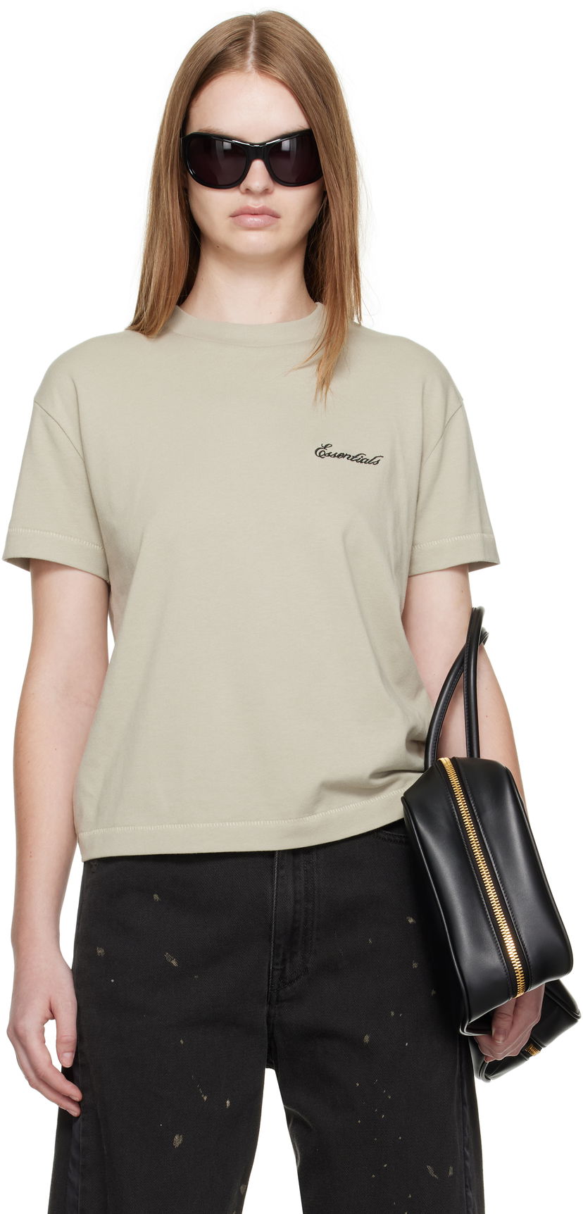 Majica Fear of God Fear of God ESSENTIALS Classic Fit T-Shirt Bež | 125SP255866FW