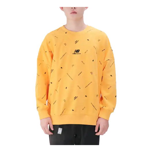 Pulover New Balance Men's Alphabet Full Print Pullover Rumena | AMT13387-HAB
