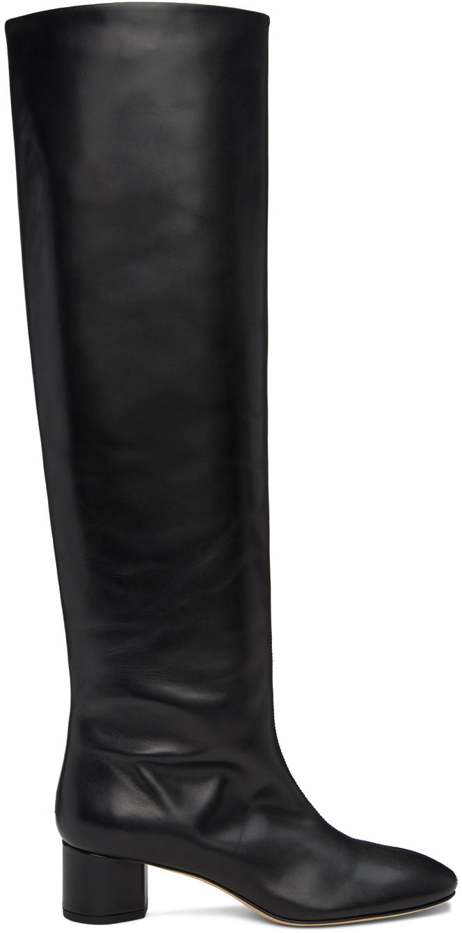 Oblačila Aeyde Aeyde Willa Over-the-Knee Boots Črna | A11-KB-DUBR45RO115-FW24-800-001