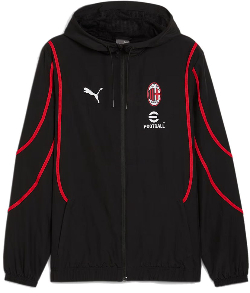 Jakna Puma AC Milan Prematch Woven Jacket Črna | 777716-04