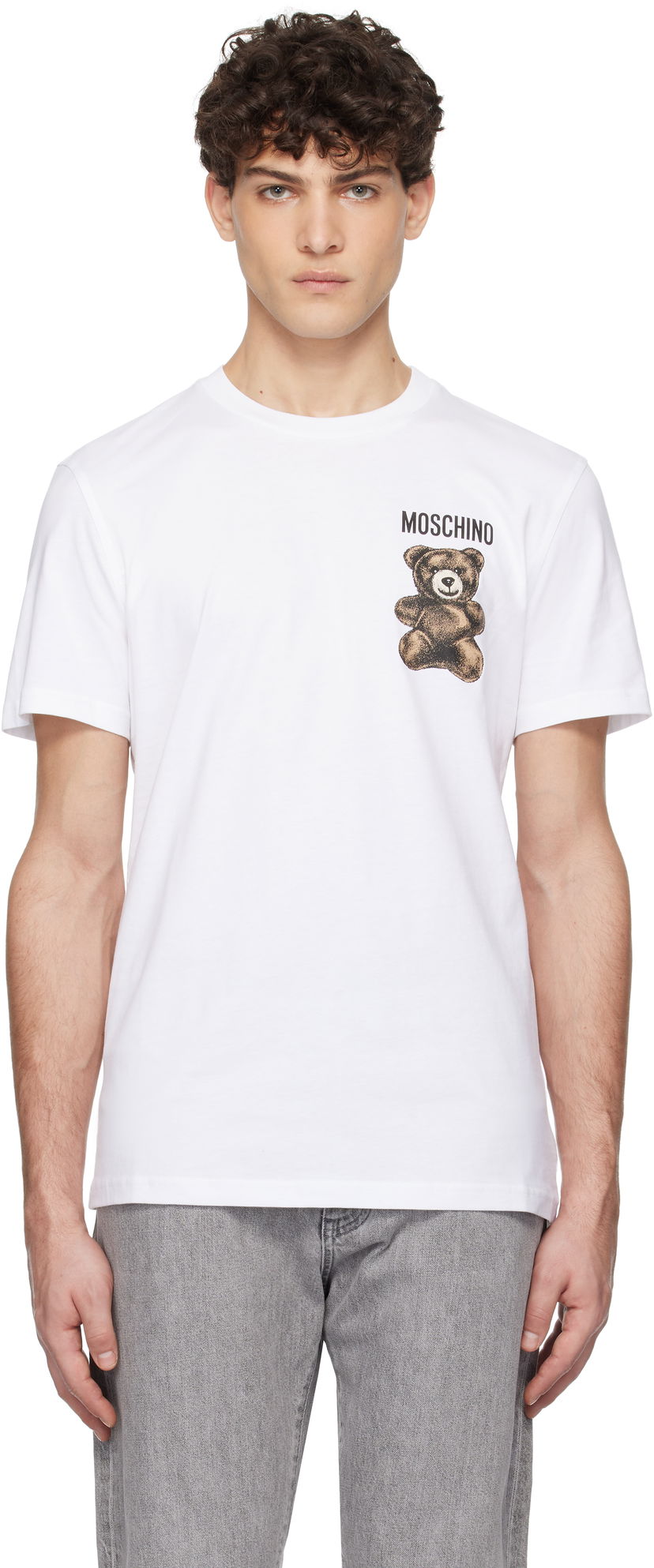Majica Moschino Moschino Little Teddy Bear T-Shirt Bela | 251ZZV071102411001