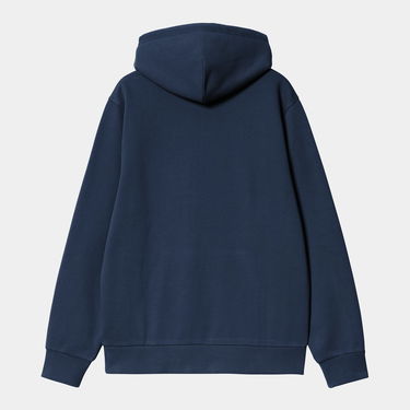 Pulover Carhartt WIP Carhartt WIP Hooded Script Embroidery Sweatshirt Mornarica | I035392_25, 4