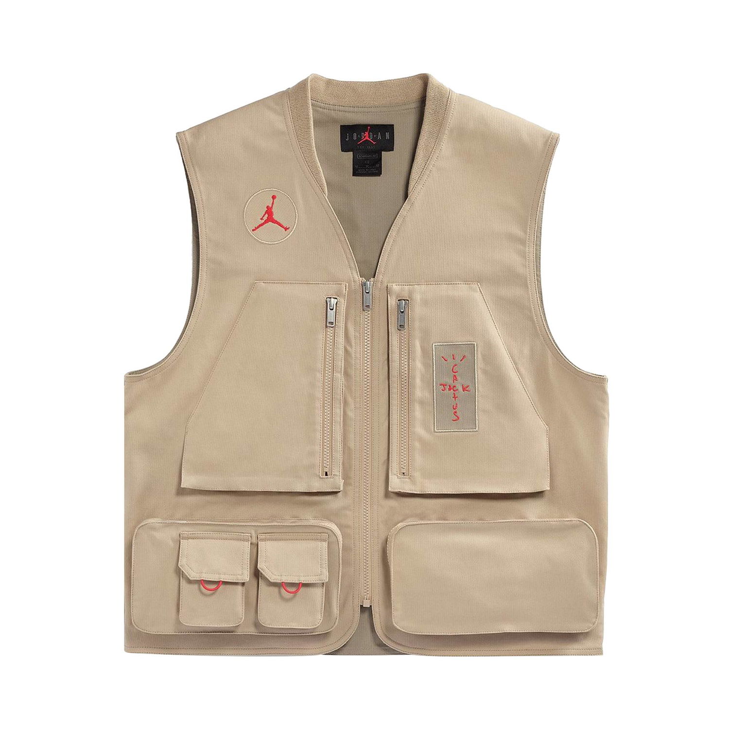 Telovnik Cactus Jack by Travis Scott Jordan x Utility Vest Bež | CW3169 201, 1