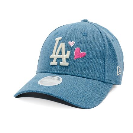 Kapa New Era MLB Denim Icon 9FORTY LA Dodgers Adjustable Hat Modra | 60595350