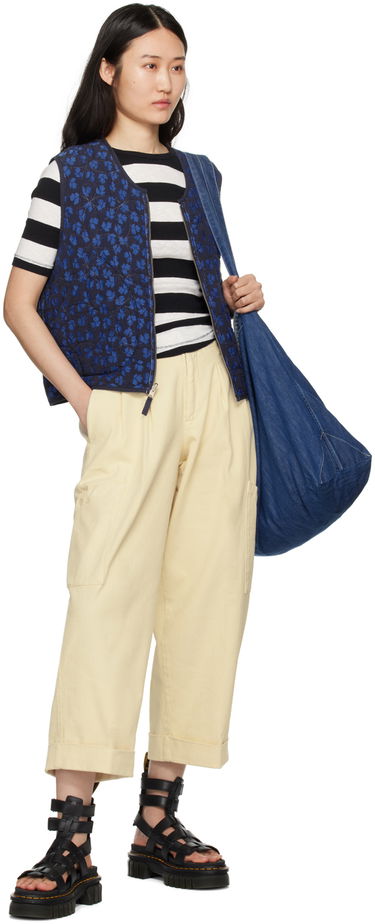Hlače YMC YMC Grease Pleated Trousers Rumena | Q4WAE, 3