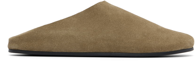 Superge in čevlji The Row The Row Hudson Suede Slide Loafers Zelena | F1705-L302