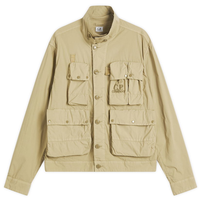 Jakna C.P. Company C.P. Company Multi Pocket Short Jacket Bež | 18CMOW020A-006439G-BRN