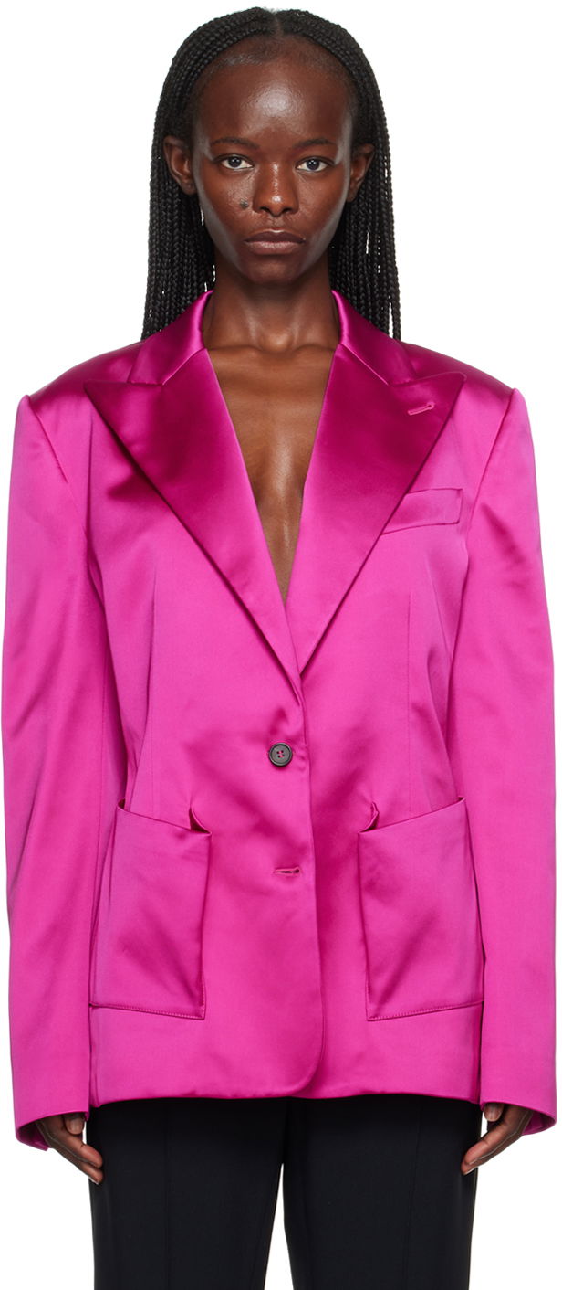Jakna Tom Ford TOM FORD Relaxed-Fit Blazer Roza | GI2953-FAX945
