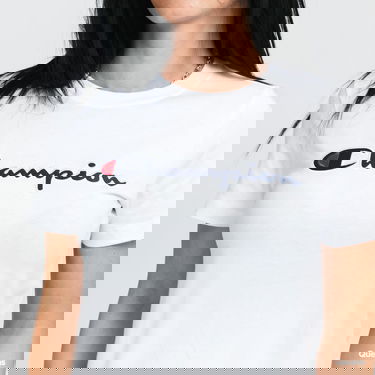 Majica Champion Script Logo Bela | 114472 WW001, 2