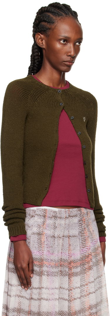 Pleteni pulover Acne Studios Acne Studios Button-Up Cardigan Siva | A60592-, 4