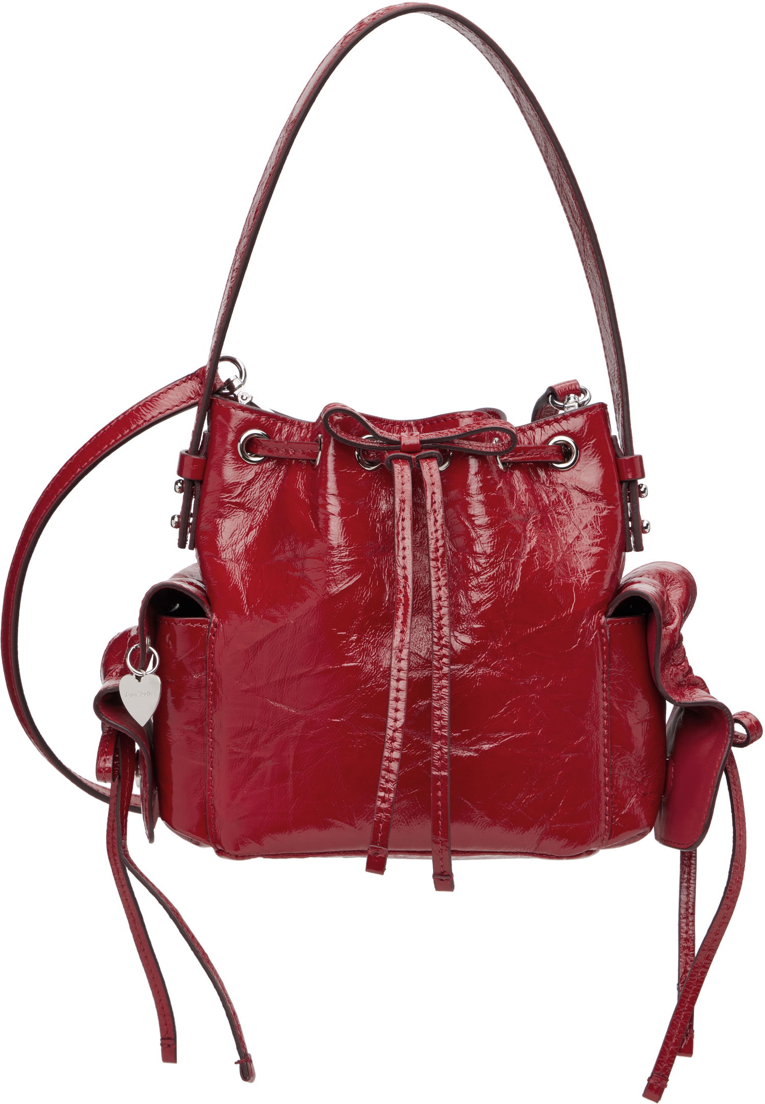 Torbica Acne Studios Acne Studios Multipocket Mini Bucket Bag Rdeča | A10467-, 0
