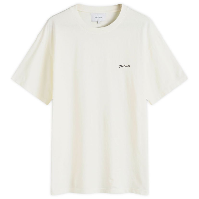 Majica Palmes Dyed Chest Logo T-Shirt Bela | P10-0026-036