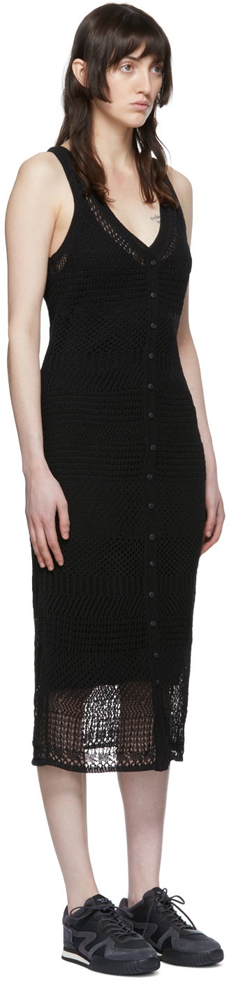 Obleke rag & bone Rag & Bone Knit Midi Dress Črna | WAS22P0135213, 1