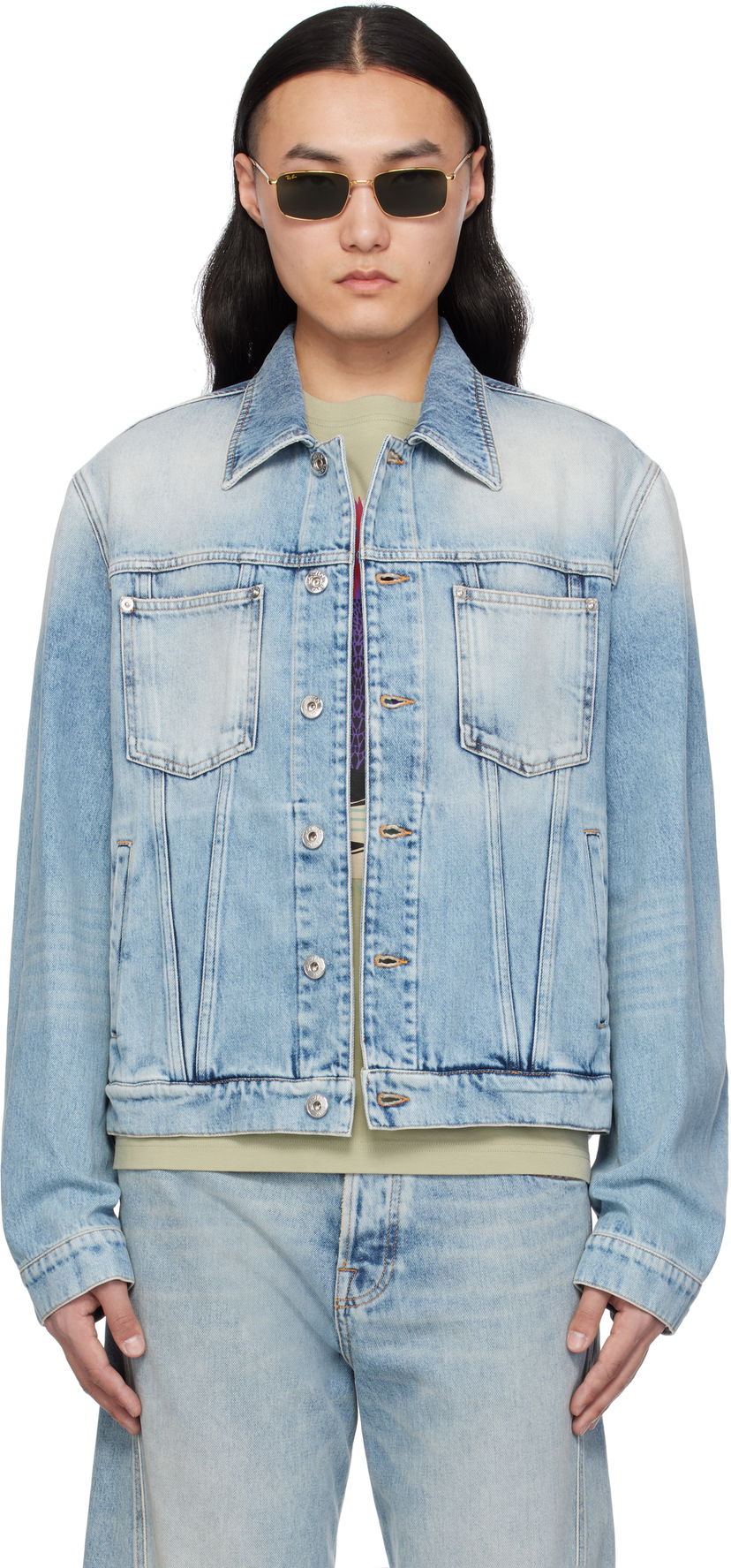Jakna LANVIN Lanvin Regular Denim Jacket Modra | RM-JA0003-D087-P25