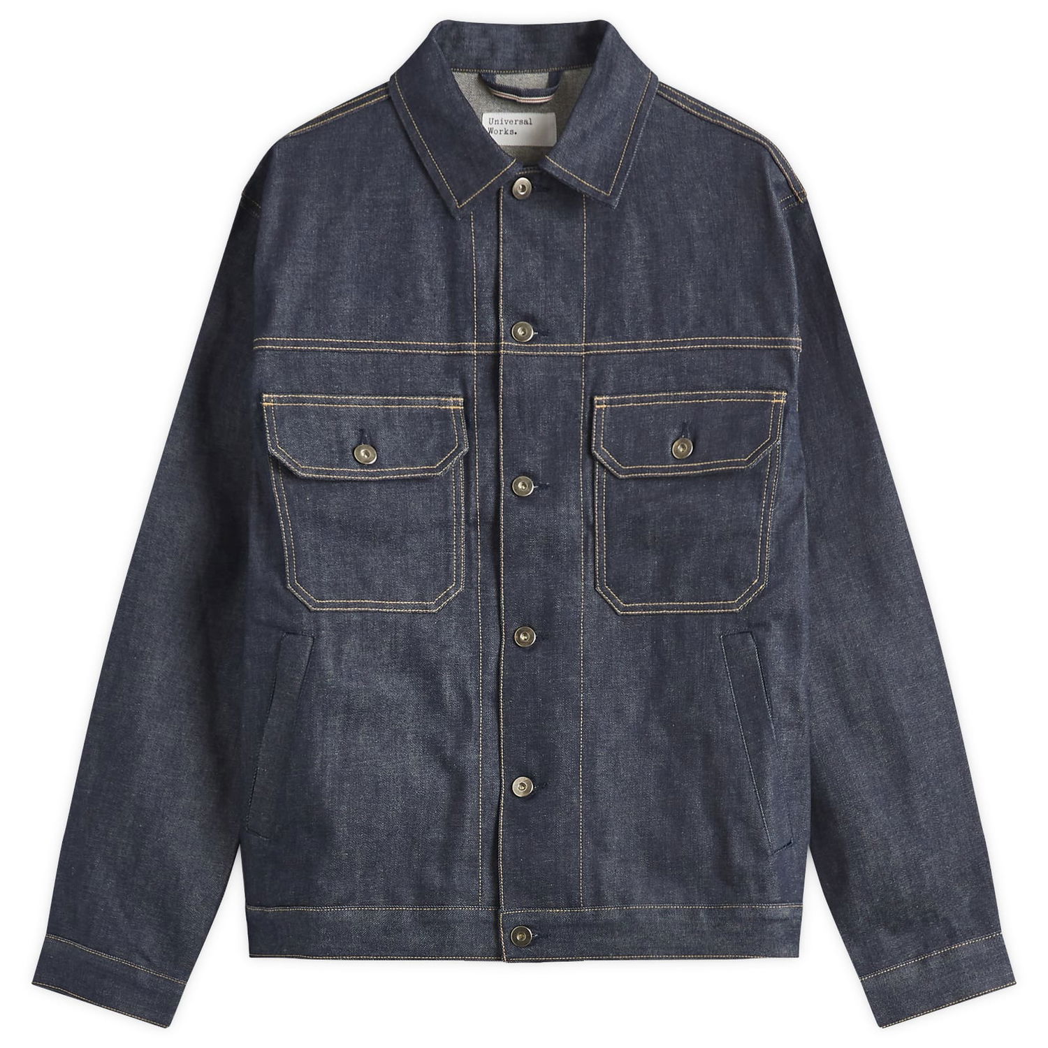 Jakna Universal Works Universal Works Trucker Denim Jacket, Size Medium Modra | 109-IND, 0