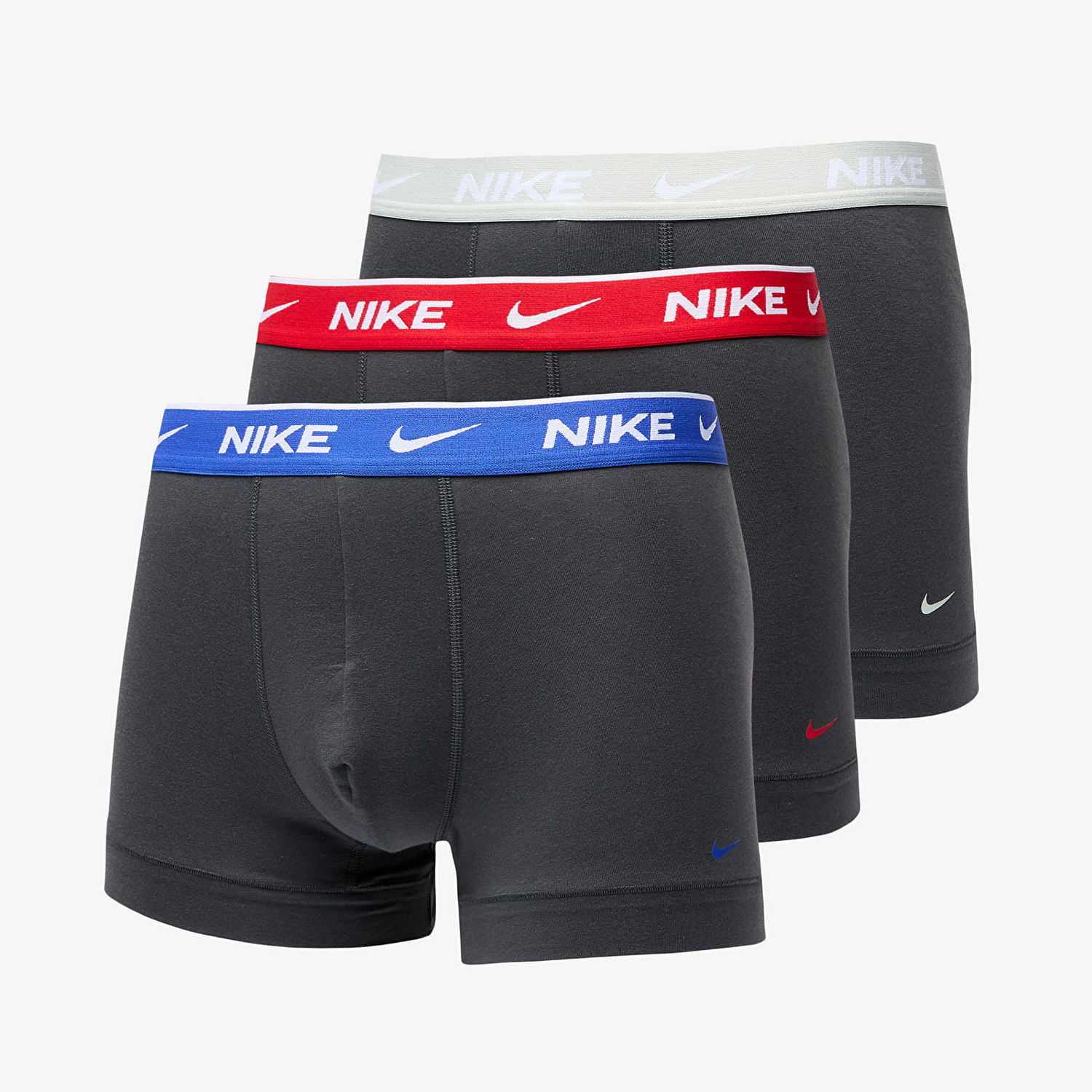 Boksarice Nike DRI-FIT Everyday Cotton Stretch Trunk 3-Pack Multicolor Črna | 0000KE1008-YUN, 0