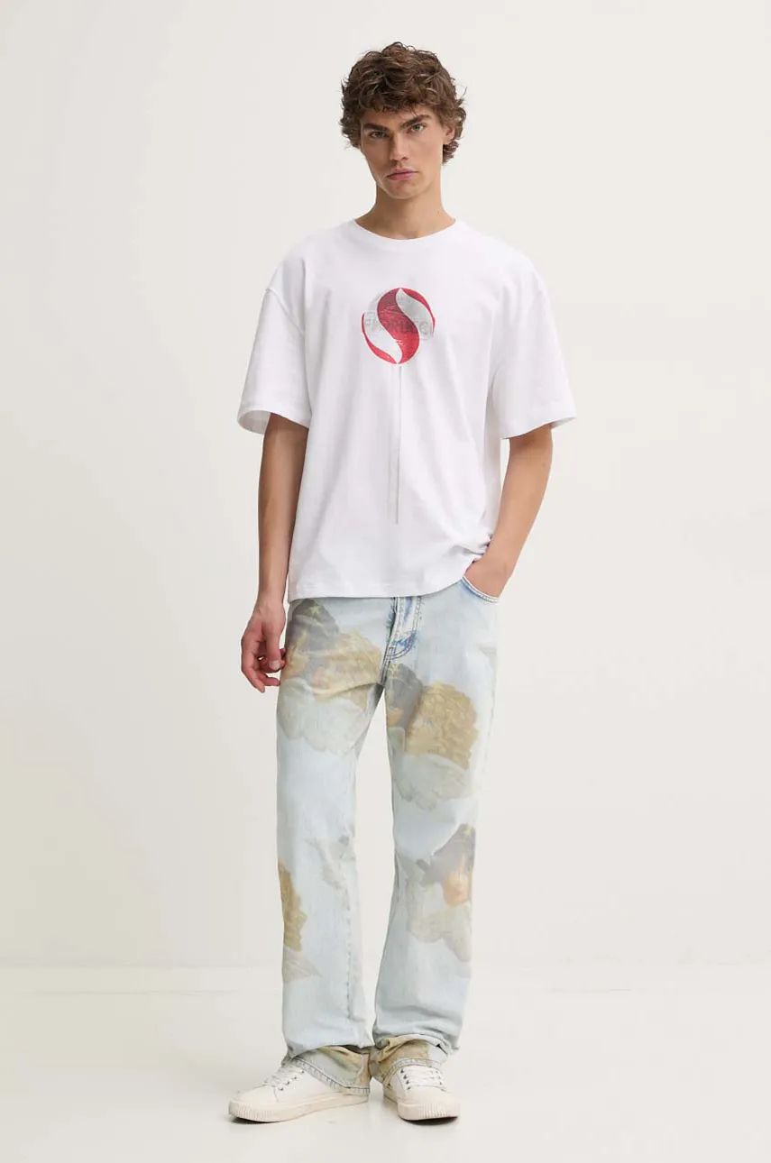 Majica Fiorucci Lollipop Print Oversized T-Shirt Bela | M01FMTSH103CJ01WH03, 1