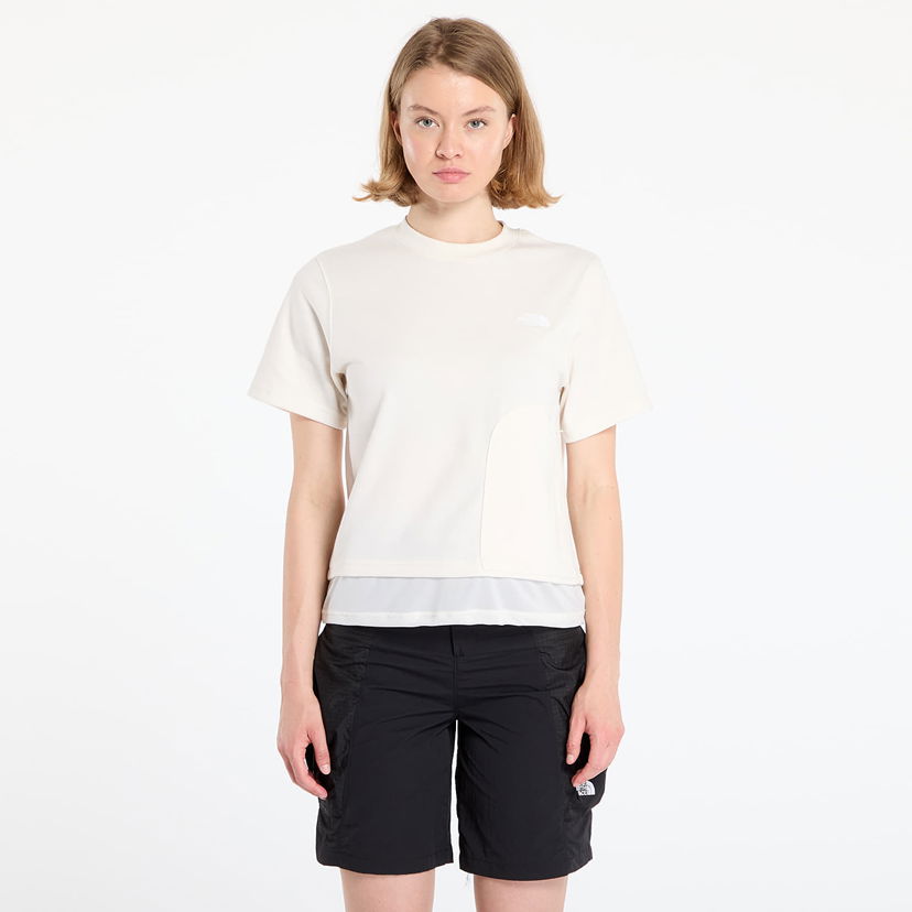 Majica The North Face Women's Fabric Mix Short Sleeve T-Shirt Bela | NF0A8CMAQLI1