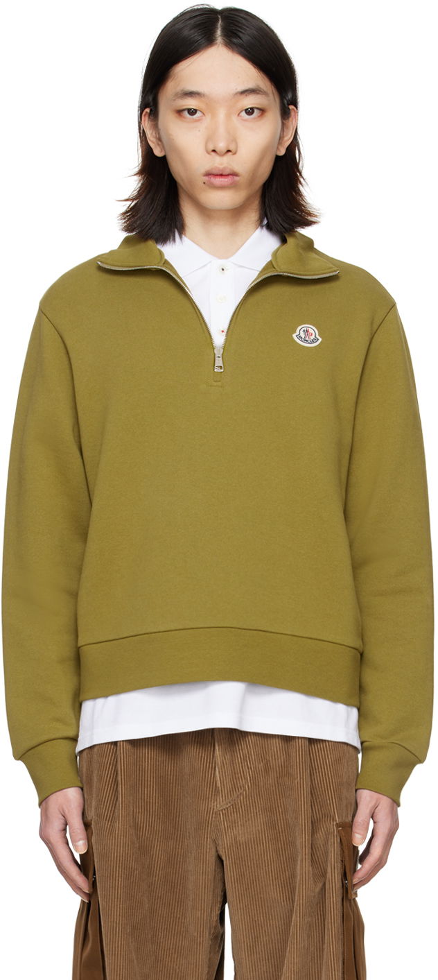 Pleteni pulover Moncler Patch Sweater Zelena | J10918G00022899V4