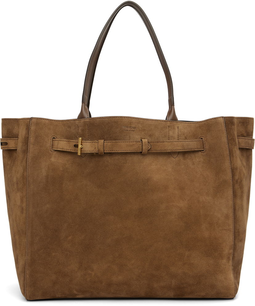 Tote bag Tom Ford Tom Ford Audrey Large Suede Tote Rjava | L1823-LCL068X