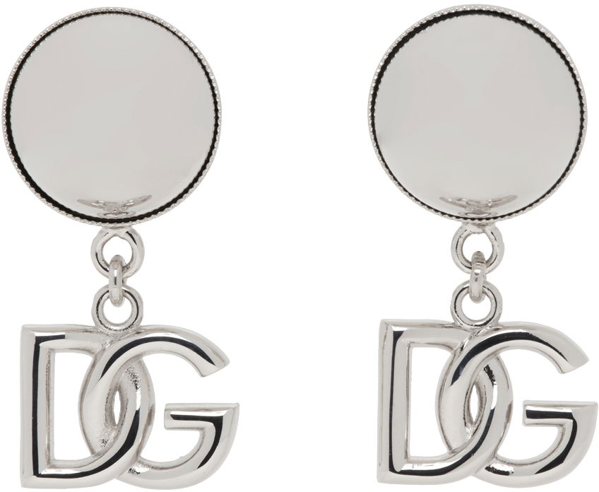 Uhani Dolce & Gabbana Dolce & Gabbana Kim Kardashian Edition DG Logo Drop Earrings Kovinski | WEQ2V3 W1111, 0