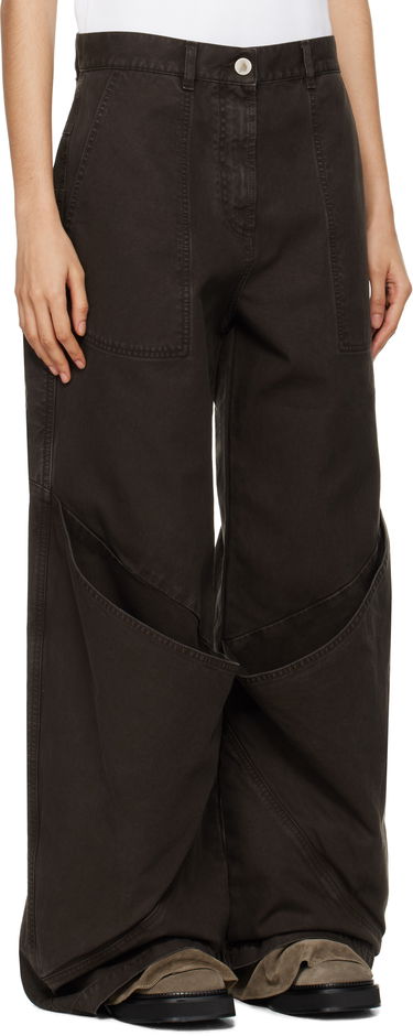 Cargo hlače The Attico The Attico Long Cargo Pants Rjava | 250WCP00198 DDC093AA, 1