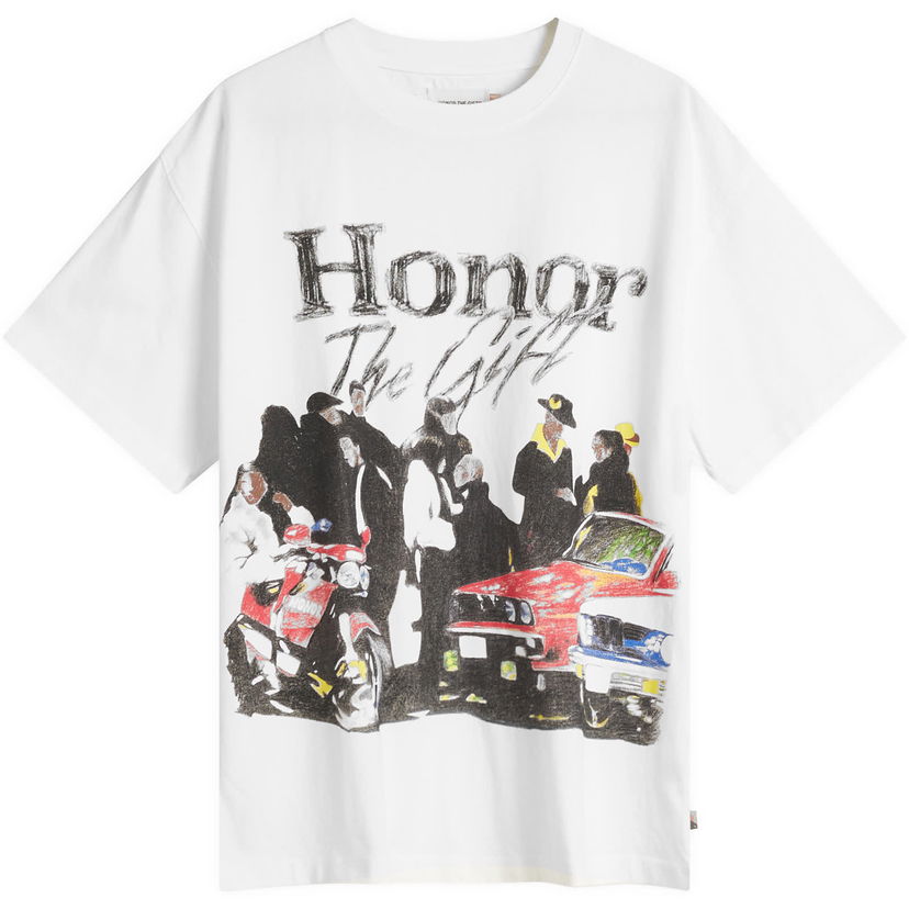 Majica Honor The Gift Honor The Gift Shift Graphic T-Shirt, Size Large Bela | HTG250140-WHT