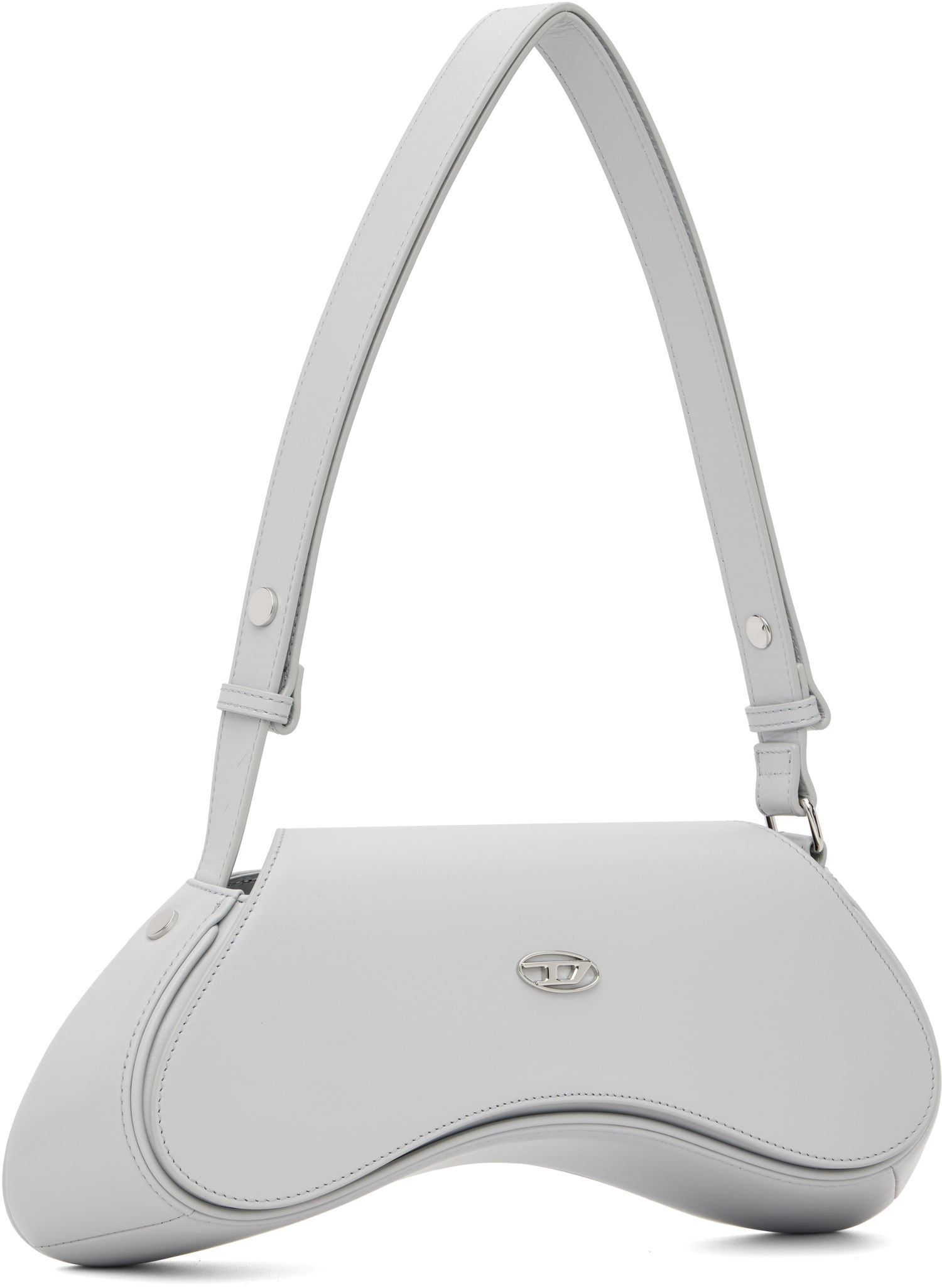 Torba za čez ramo Diesel Play Curved Crossbody Bag Siva | X10221 PR227, 1