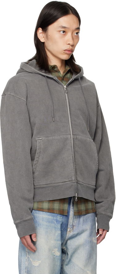 Pulover OUR LEGACY Our Legacy Rascal Zip-Up Hoodie Siva | M4256RW, 1