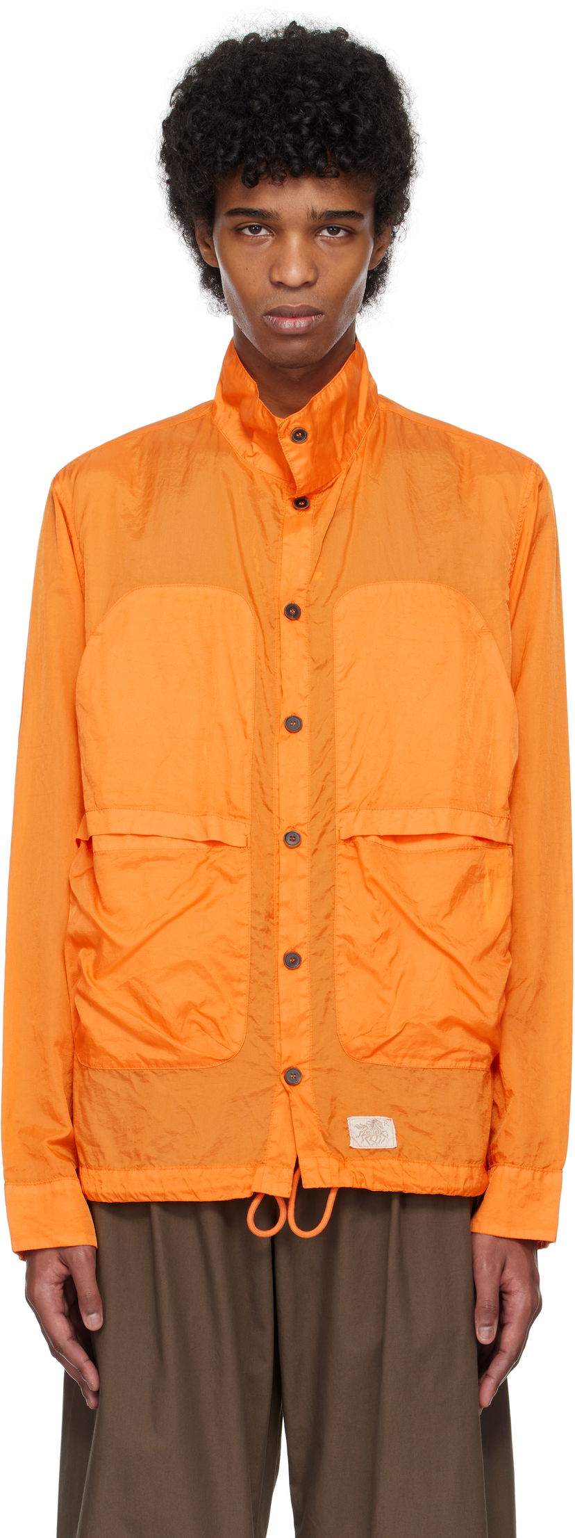 Srajce Ranra RANRA Epitome Nylon Ripstop Long Sleeve Shirt Oranžna | AMSS25LS01519