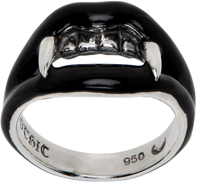 Prstan Yohji Yamamoto Yohji Yamamoto Vampire Fang Ring Črna | HA-A04-920