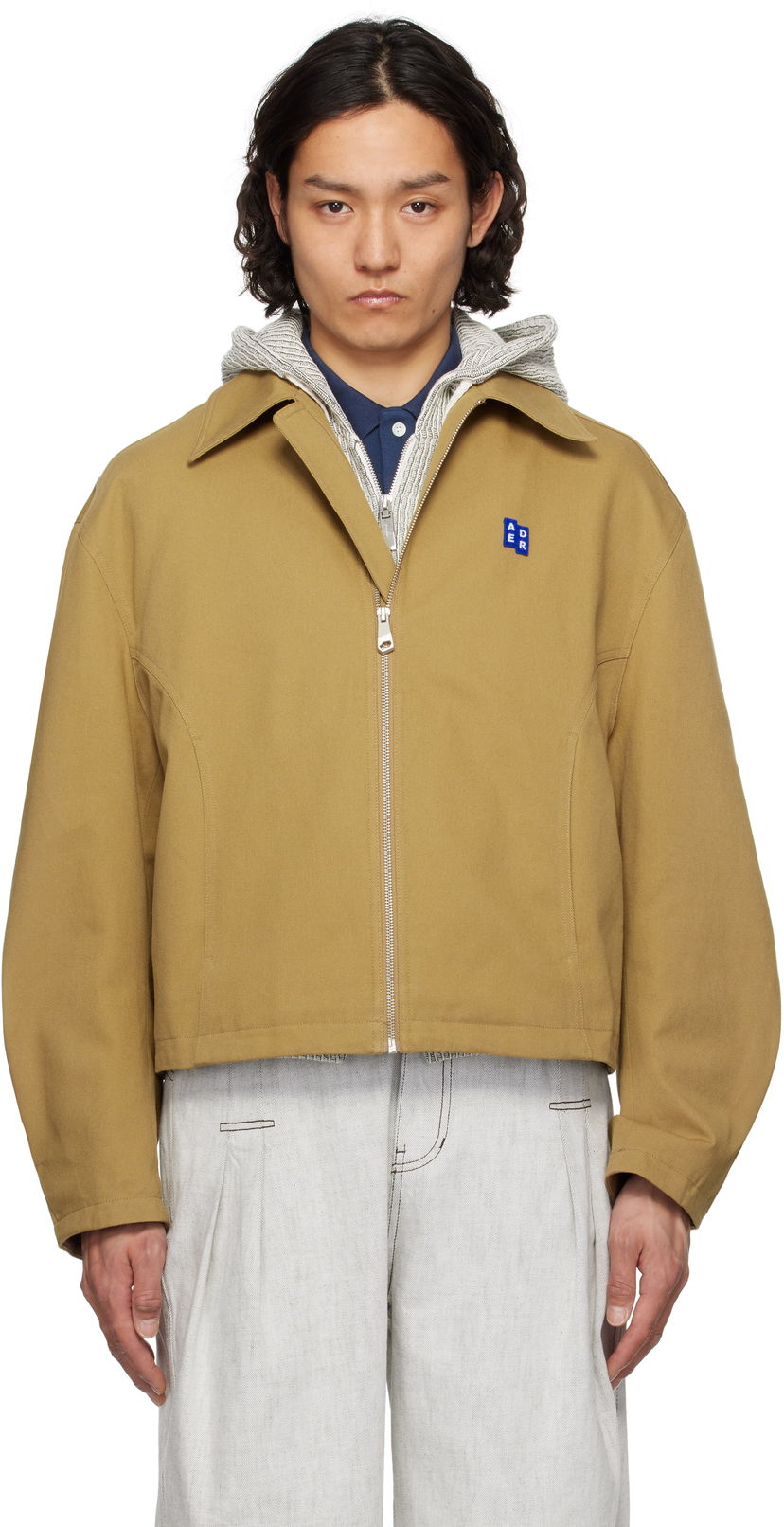 Bomber jakna ADER ERROR ADER error TRS Tag 01 Zip-Up Jacket Bež | BO42FYJK0102BG