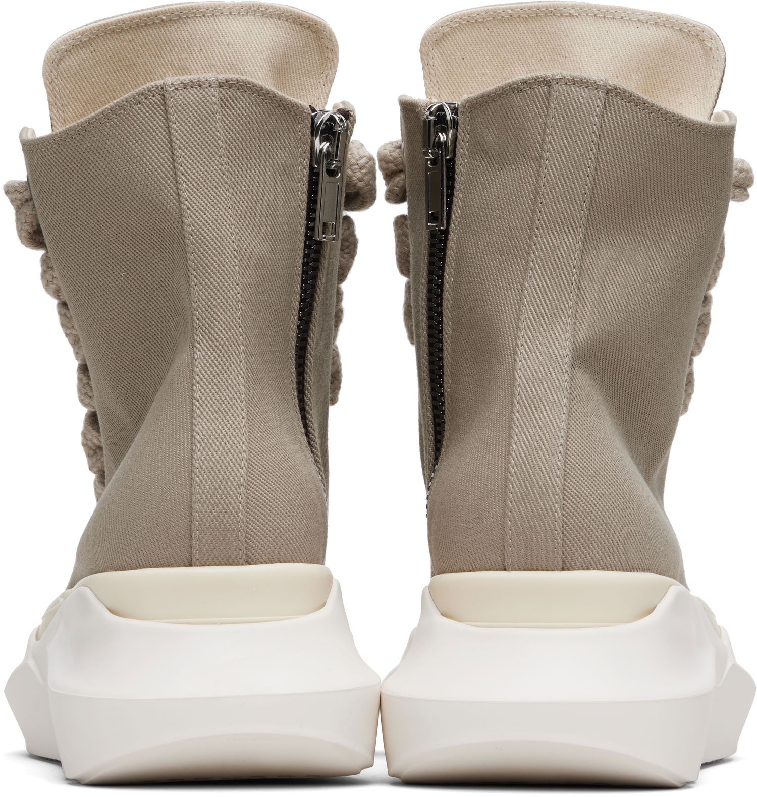 Superge in čevlji Rick Owens DRKSHDW Concordians Jumbolace Abstract Bež | DU02E7844 DOW2, 1
