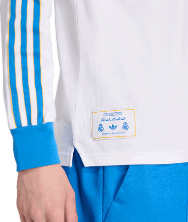 Polo majica adidas Originals adidas Originals Real Madrid Icon Long Sleeve Polo Shirt Bela | jn3065, 3
