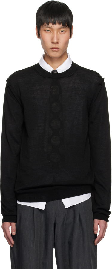 Pleteni pulover Comme des Garçons Crewneck Sweater Črna | DO-N007-051, 0