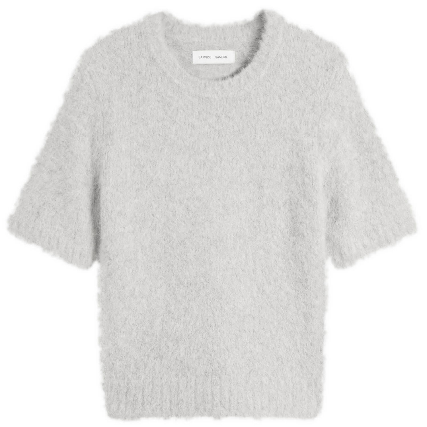 Krop-top Samsoe Samsoe Samsøe Samsøe Sajeanne Knit Top Siva | F24400073-CLR000657, 1