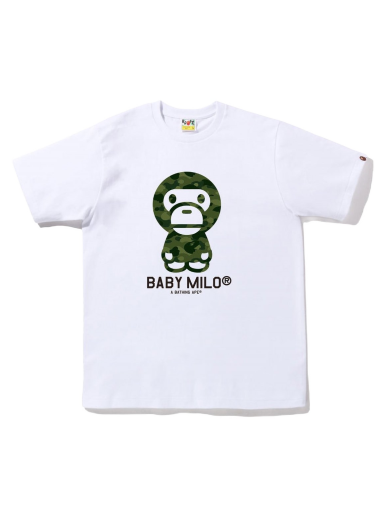 Majica BAPE Color Camo Baby Milo Tee Bela | 2I70-110-001