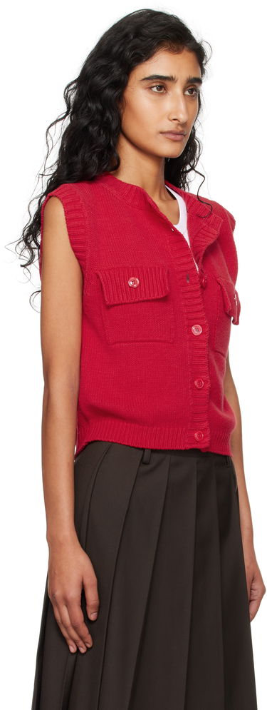 Telovnik Max Mara Max Mara Caprara Knit Vest Rdeča | 2525356031600, 1
