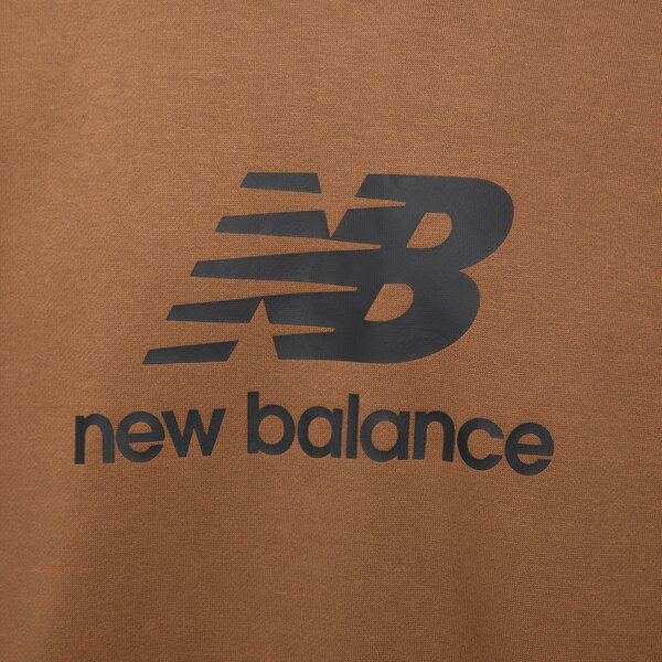 Pulover New Balance Essentials Stacked Logo Rjava | MT31538DHE, 1