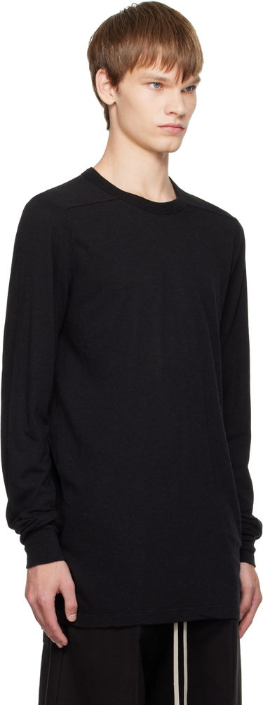 Majica Rick Owens Rick Owens Concordians Level Long Sleeve T-Shirt Črna | RU02E1266 JR, 1