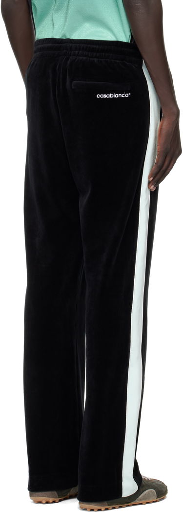 Trenirka Casablanca Casablanca Velour Track Pants Črna | MPF25-JTR-281-01, 2