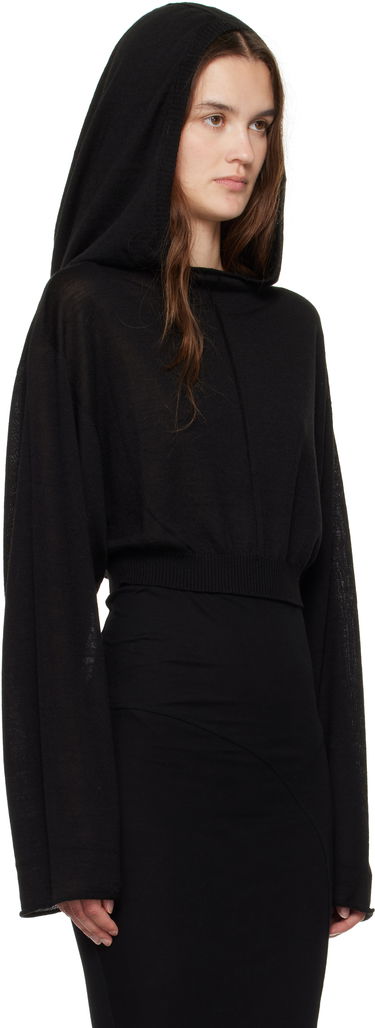 Pulover Rick Owens Rick Owens Cropped Hooded Tunic Siva | RP02E4632 M, 3