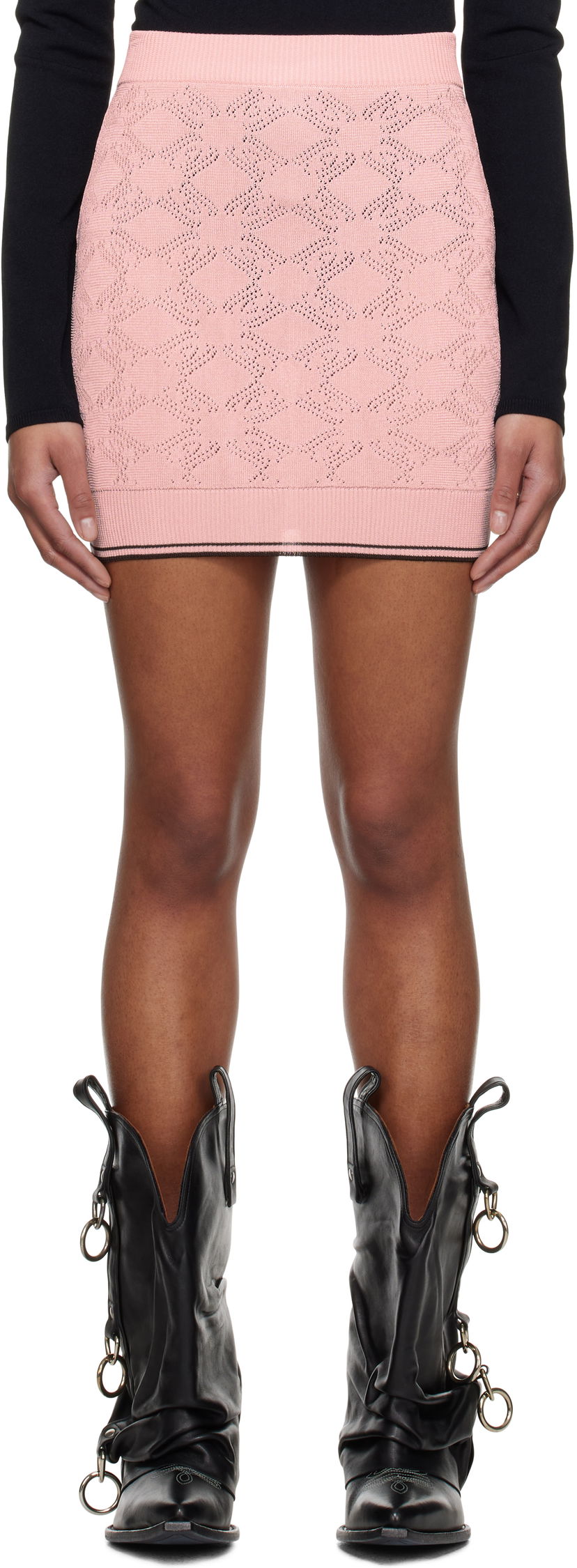 Krila AMIRI AMIRI 'MA' Quad Miniskirt Roza | AWKNKR1015