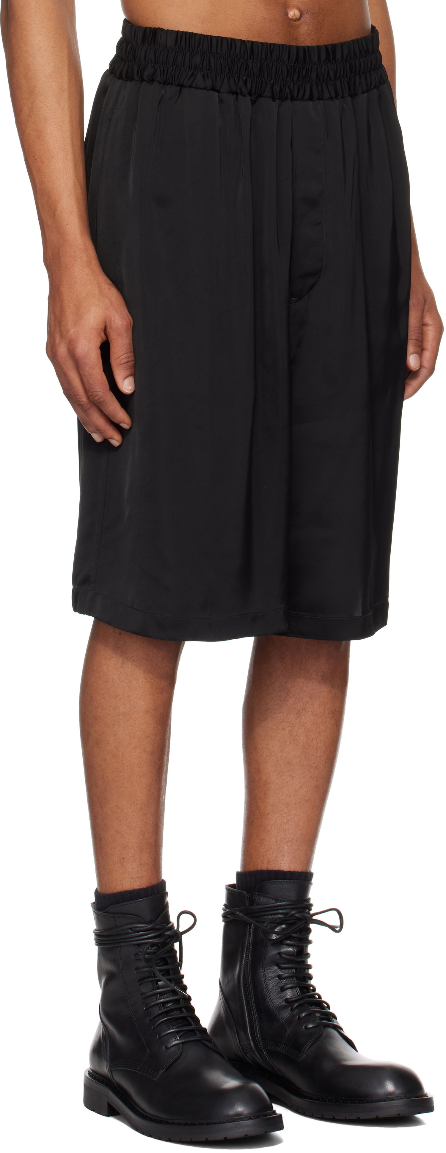 Kratke hlače Jil Sander Jil Sander Fluid Viscose Shorts Črna | J23KA0108_J65022, 1