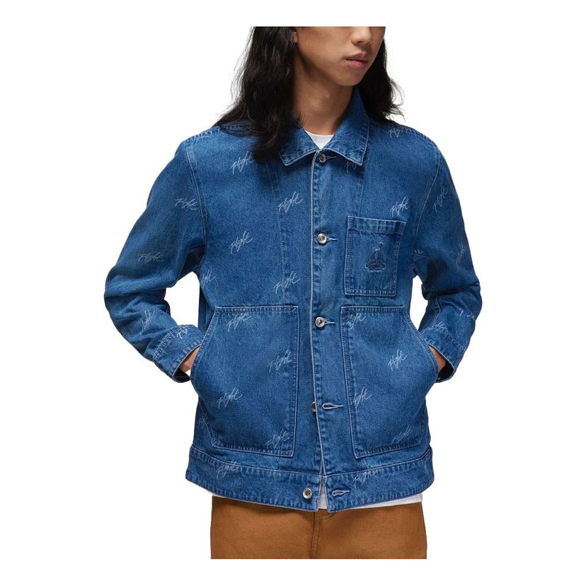 Jakna Jordan Flight Heritage Denim Jacket Modra | FN4650-436