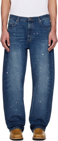 A.P.C. Relaxed Fit Paint Splatter Jeans